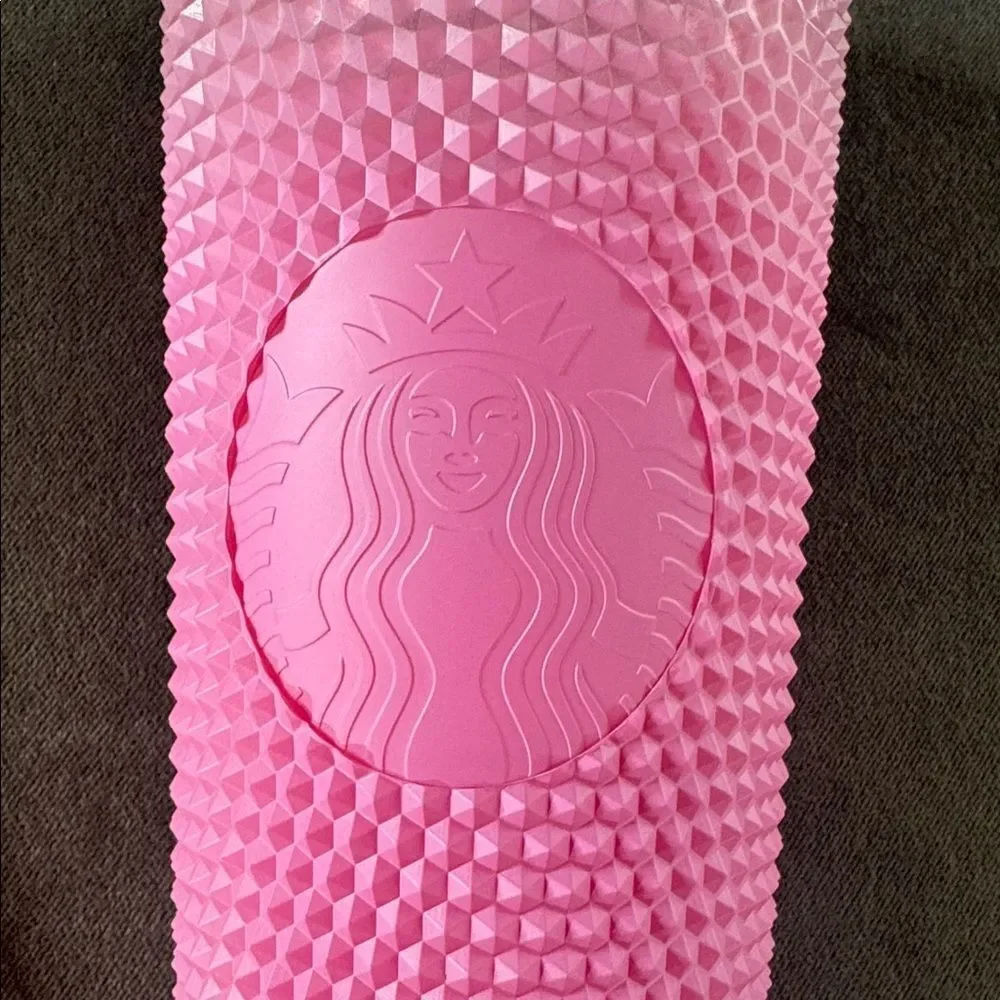 Starbucks Venti Pink Gradient Ombré Studded Tumbler  24oz NEW